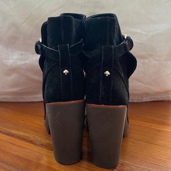 Kate Spade Black Velvet Ankle Booties.- Never Worn - Size 9.5 - Picture 4 of 10